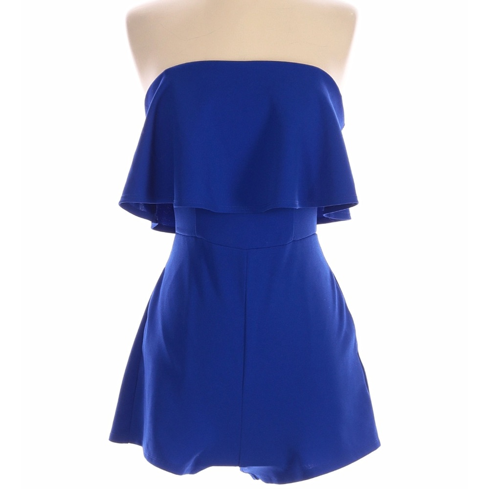 Strapless Blue Romper